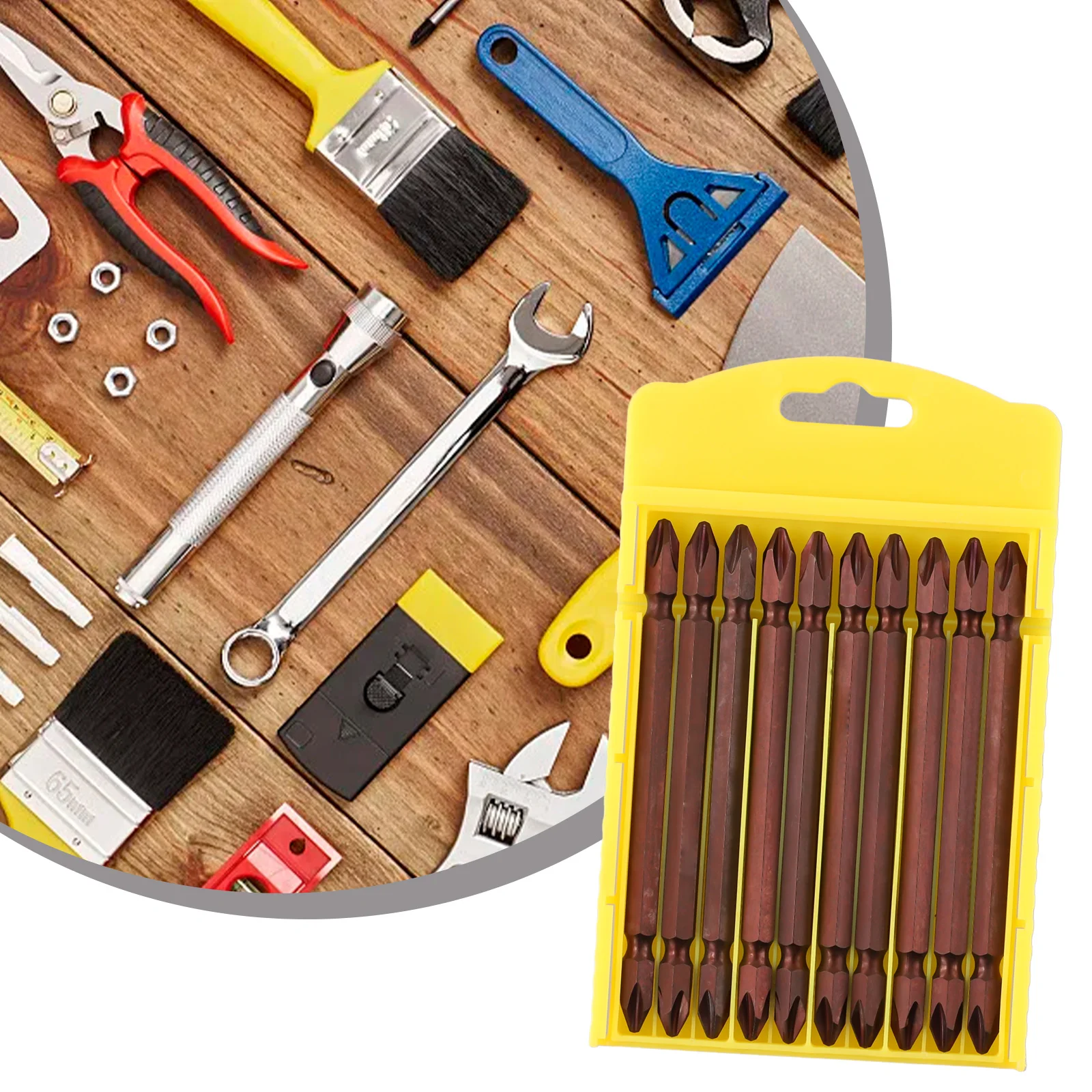 Набор отверток из хромованадиевой стали PH2 с двойной головкой 10 шт.