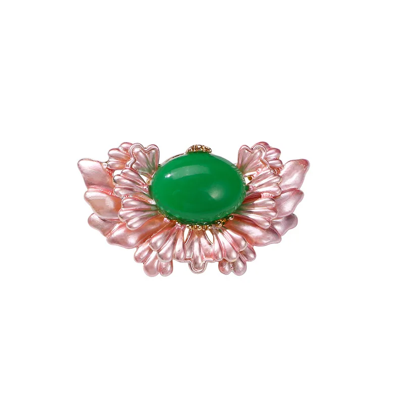 Элегантные хрустальные броши с лепестками цветов Haitang высококачественные