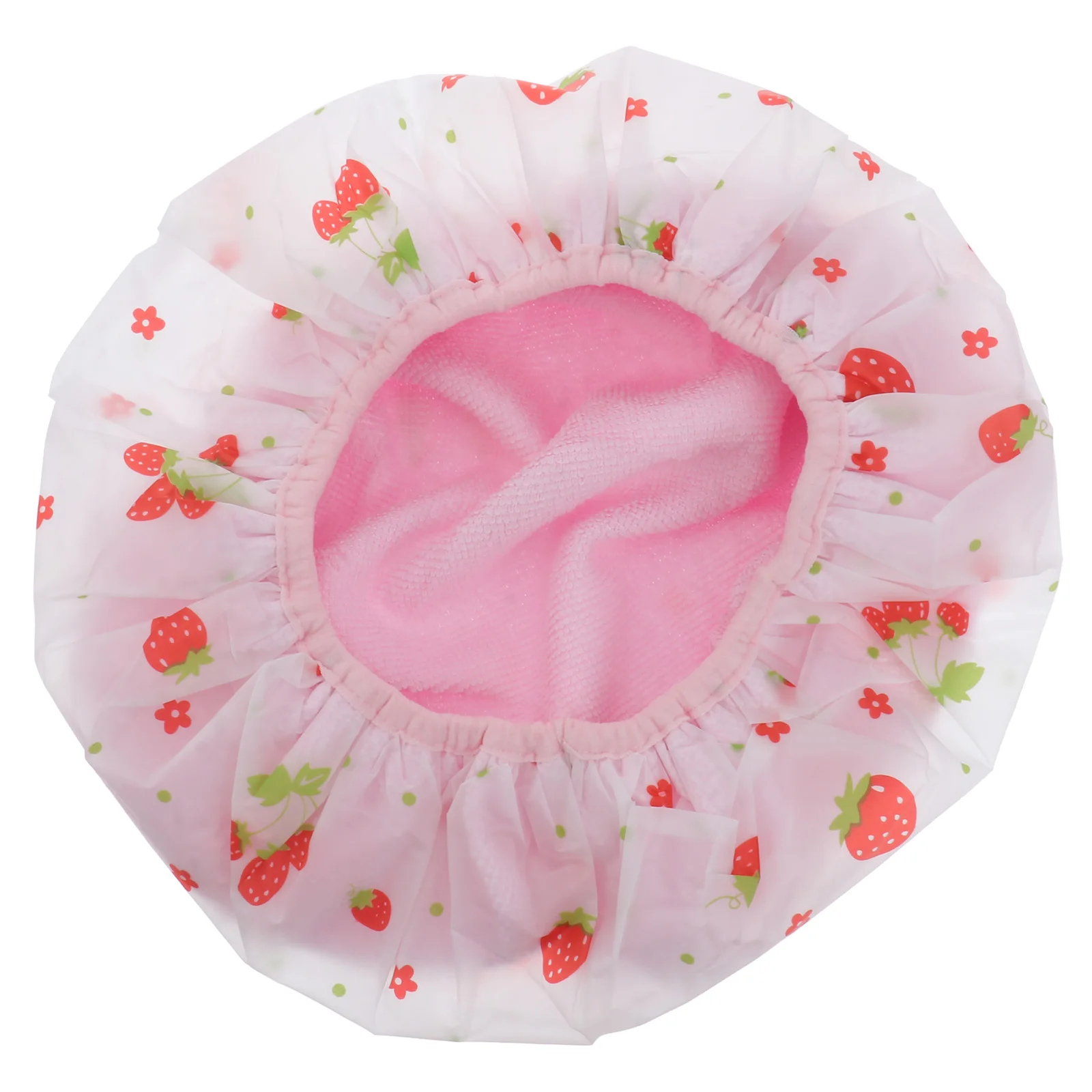 

Cap Shower Bath Bonnet Hat Bathing Hair Reusable Dryspa Cloth Makeup Turban Absorbent Waterproof Elastic Caps Hats Double