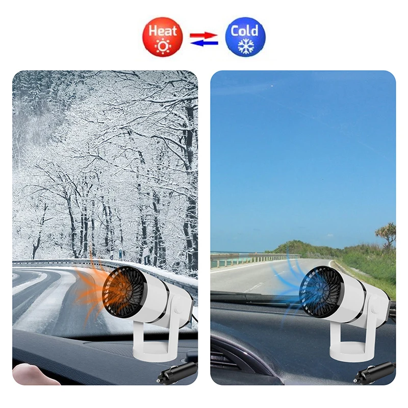 2 в 1 автомобильный обогреватель с поворотом на 360 градусов |