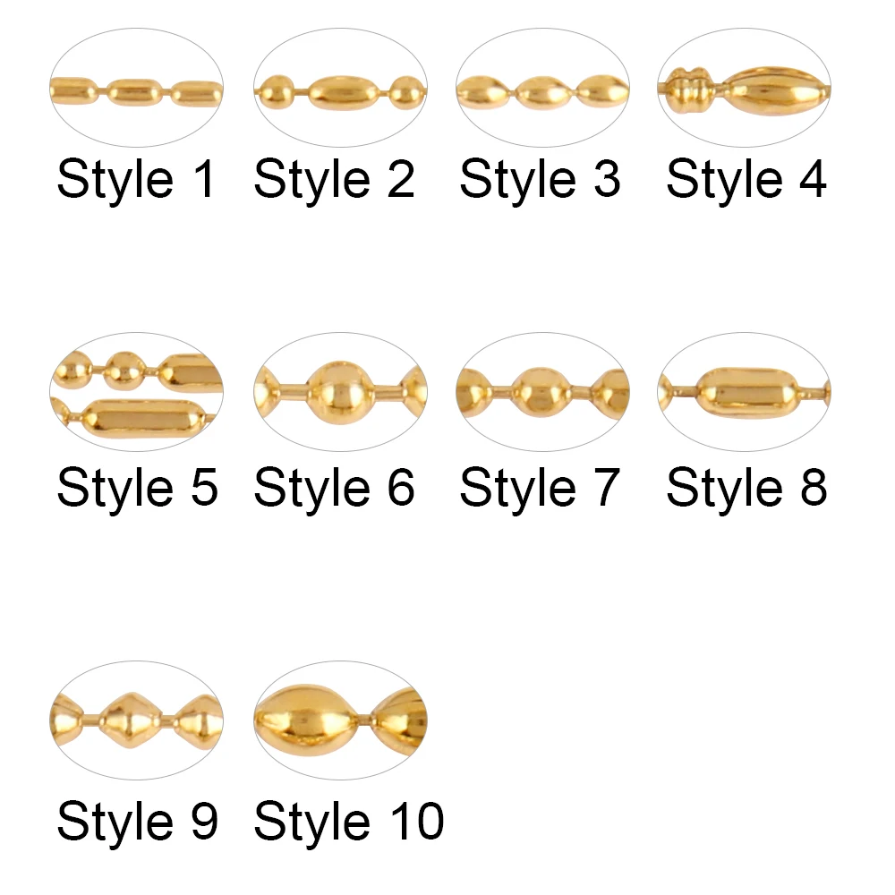 Ожерелья из нержавеющей стали 316 для женщин ожерелье с длинными бусинами цепочка