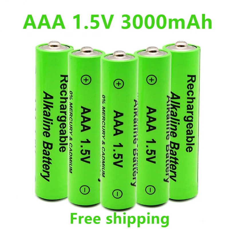 

2-20pcs 1.5V AAA Battery 3000mAh Rechargeable Battery NI-MH 1.5V AAA Battery for Clocks Mice Computers Toys So on+free Shipping