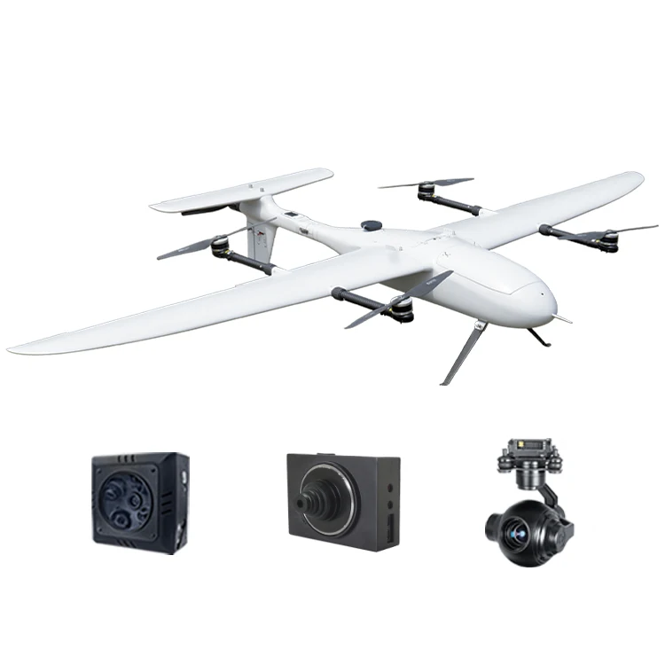 

Foxtech BabyShark260 Pro Long Range Fixed Wing Drone Frame Professionnel Manufacturing VTOL Mapping Dron UAV