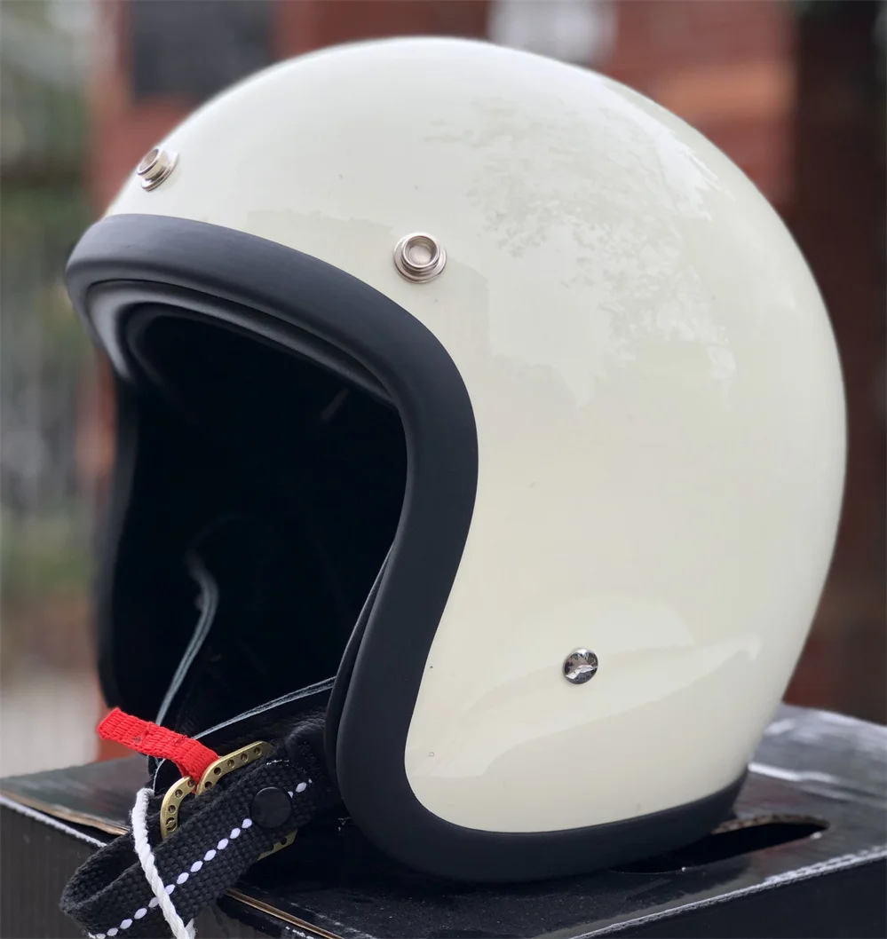 

Vintage TT&COCASCOS Helmet Cafe Racer LightWeight Shell Fiber Glass Casque Open Face Japan Korea High Quality Motorcycle Casco