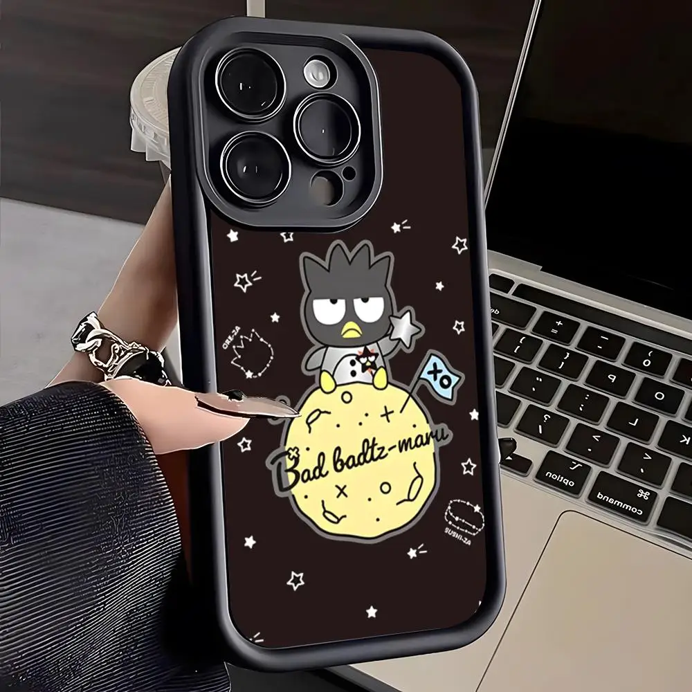 Cute BADBADTZ-MARU Phone Case For IPhone 16 Pro Max 15 14 Plus 13 12 11 XR XS X 7 8 Soft TPU Back Cover