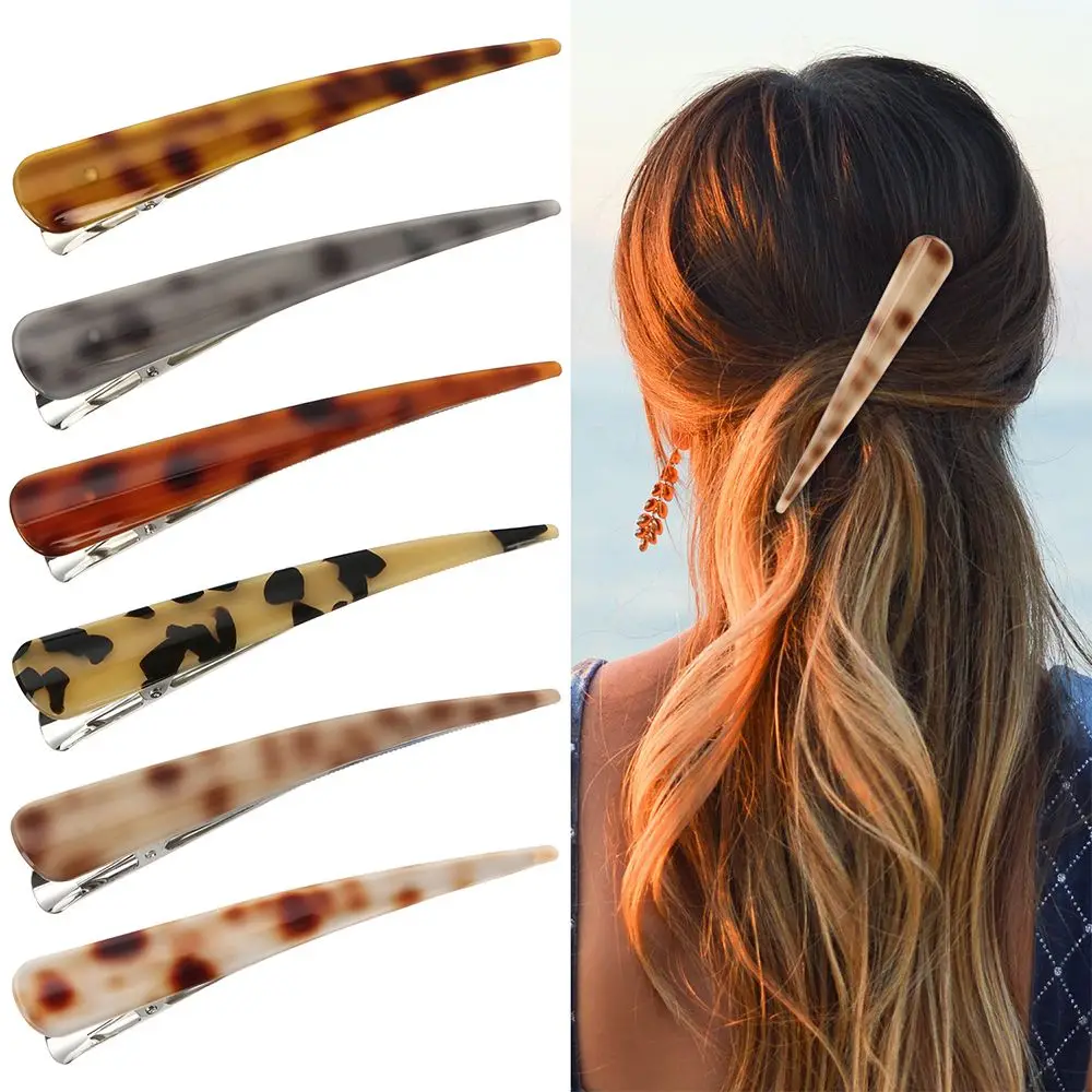 

Модные Инструменты для укладки, тонкие заколки для волос, инструмент для парикмахерской, заколки для волос с черепаховой раковиной, заколки для волос с утконосом, заколки-пряжки