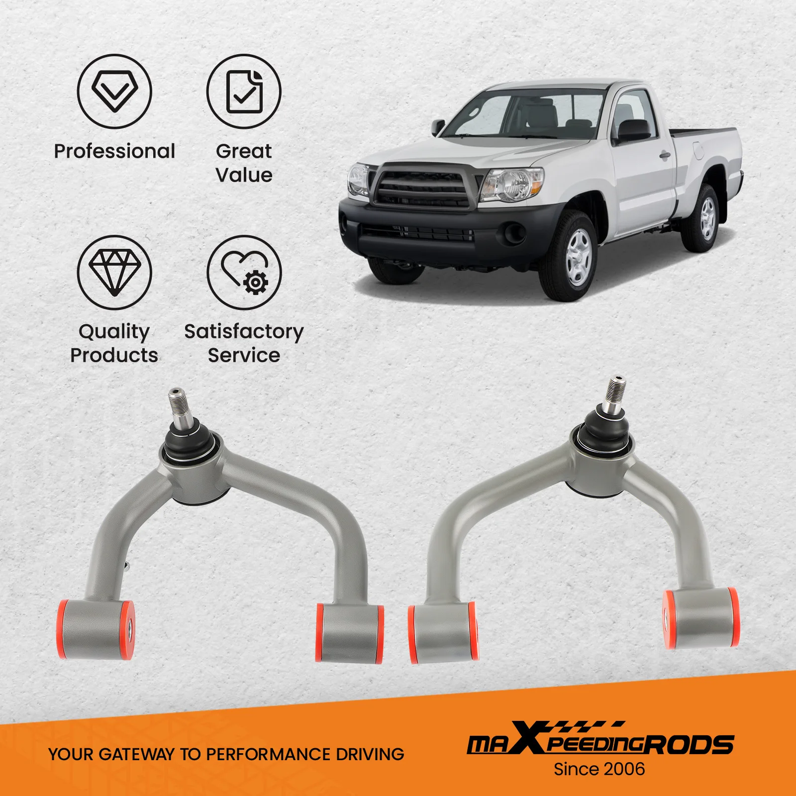 Передние верхние рычаги подвески подъемника 2-4 дюйма для Toyota Tundra Sequoia 2000-2006 гг.