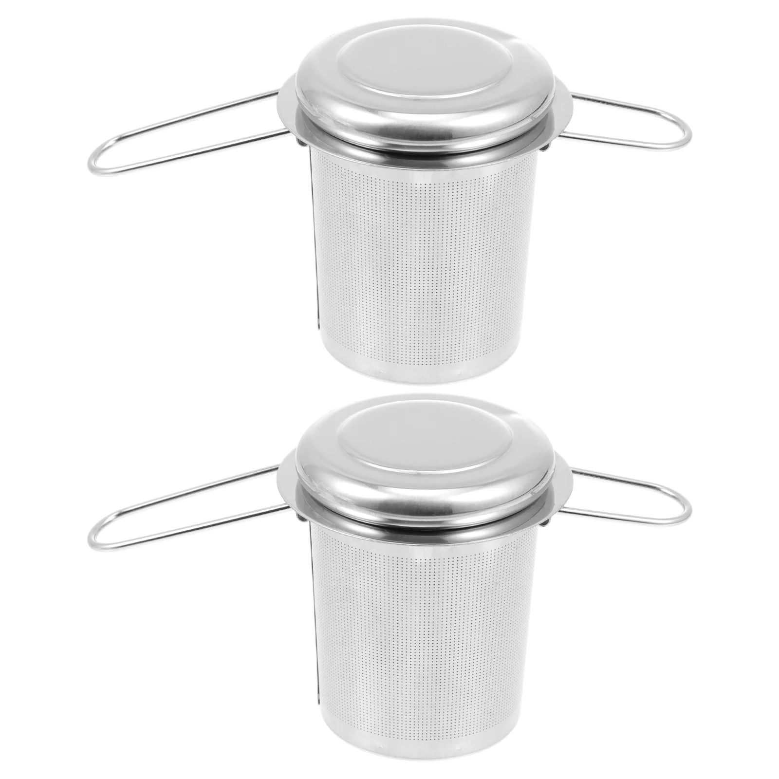 

2 Sets Mesh Strainers Stainless Steel Tea Infusers Kitchen Tea Filters with Handles