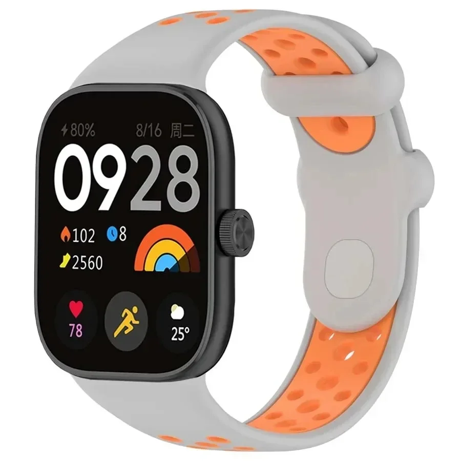 Фото Силиконовый ремешок для Redmi Watch 4, дышащий браслет для Xiaomi Band 8 Pro, ремешок для часов, браслет Correa №3