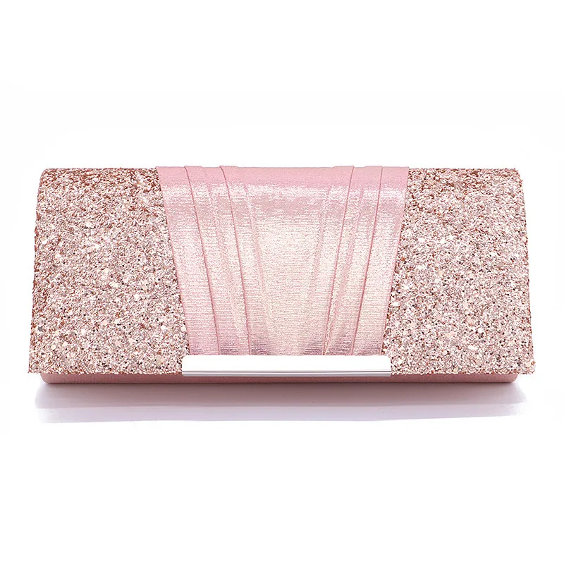 

Women's Fashion Evening Bag Square Black Sequin Handbag Chain Shoulder Bag Party Bride Wedding Dress Purse Banquet Cosmetic Bag