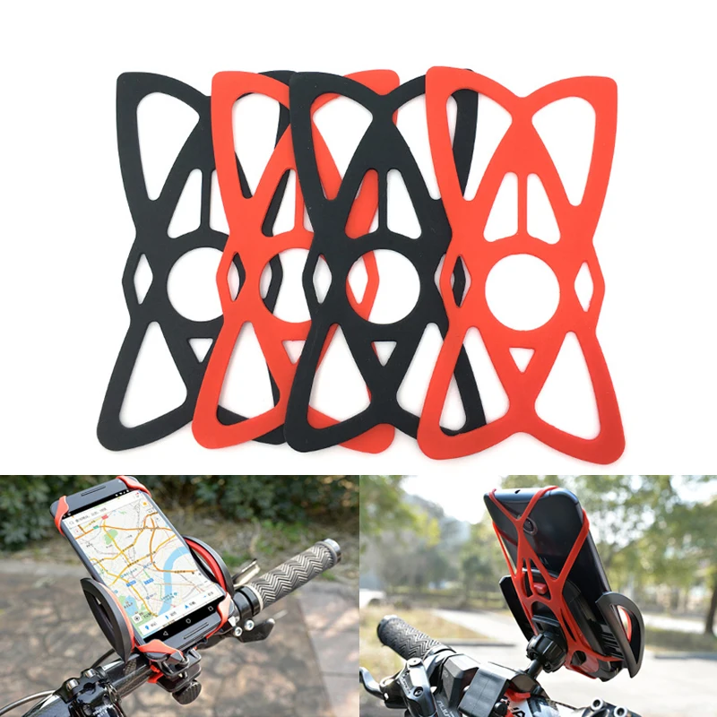 

3 шт. Нескользящие силиконовые ленты для крепления на руль мотоцикла или велосипеда