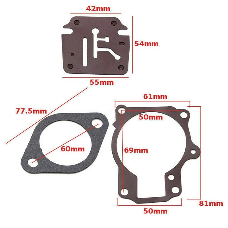 Ремкомплект карбюратора с карбоновой водой для Johnson Evinrude 439071 0439071 396701 398729