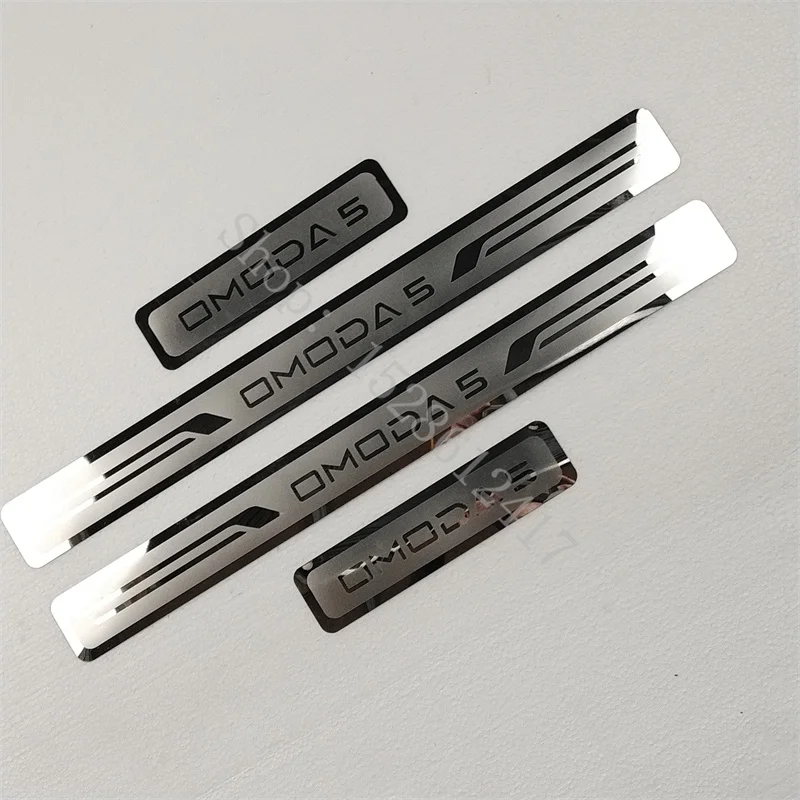 

For CHERY OMODA 5 2021- 2024 Door Sill Strip Stainless Steel Styling Scuff Plate Peda Pedal Cover Stickers car Accessories