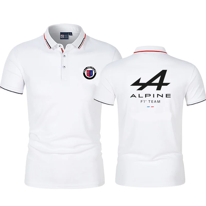 

Рубашка-поло мужская с принтом, Повседневная дышащая с коротким рукавом, с лацканами, с принтом Фернандо Алонсо, лето