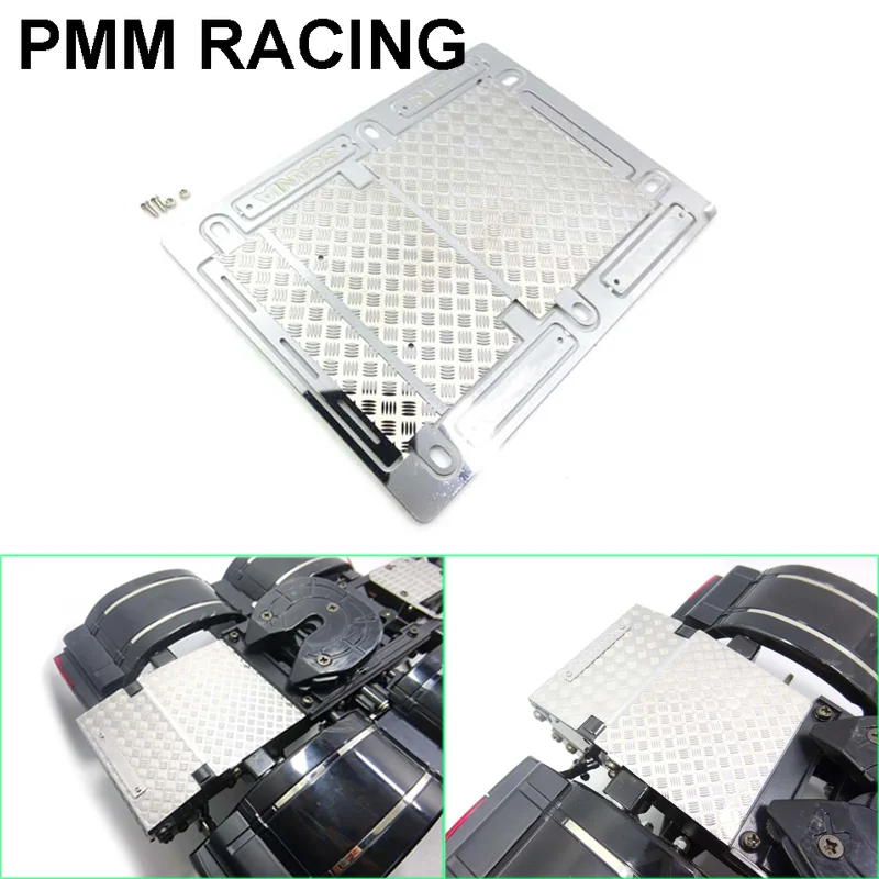 

Металлический задний борт, противоскользящая пластина для 1/14 Tamiya RC грузовик прицеп самосвал Scania MAN Benz Actros Volvo Автозапчасти для самостоятельной сборки