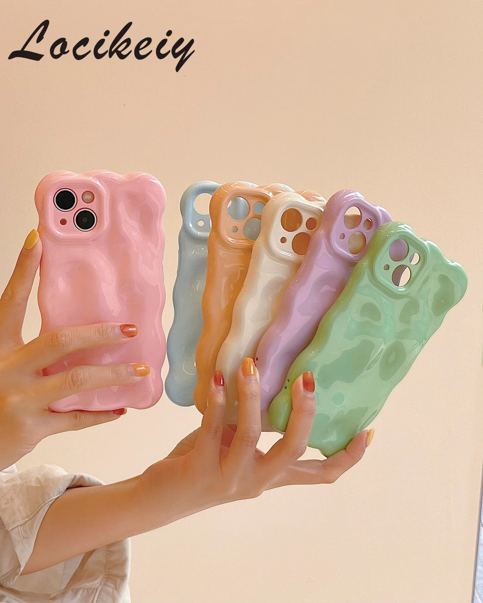 Locikeiy INS Simple Pure Color Macaron is suitable for iPhone14Pro Max phone case new soft shell iPhone 13 12 11 Pro Max xs max
