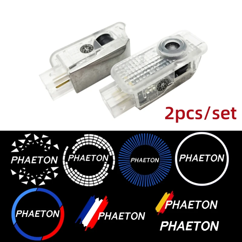 

2Pcs Car Door Welcome Lamps Courtesy Projector Ghost Shadow LED Light for VOLKSWAGEN VW Phaeton 2004-2015 2010 2013 Accessories