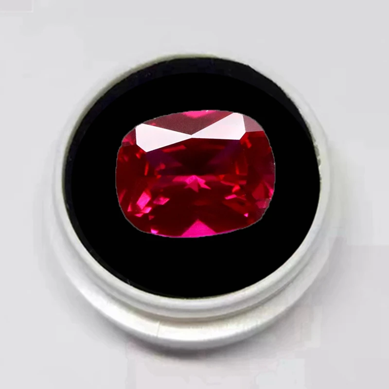 

Natural Ruby Fat rectangle 12x16mm 15.0 Cts Sri-Lanka VVS Pigeon Blood Ruby For Jewelry Gem Beads