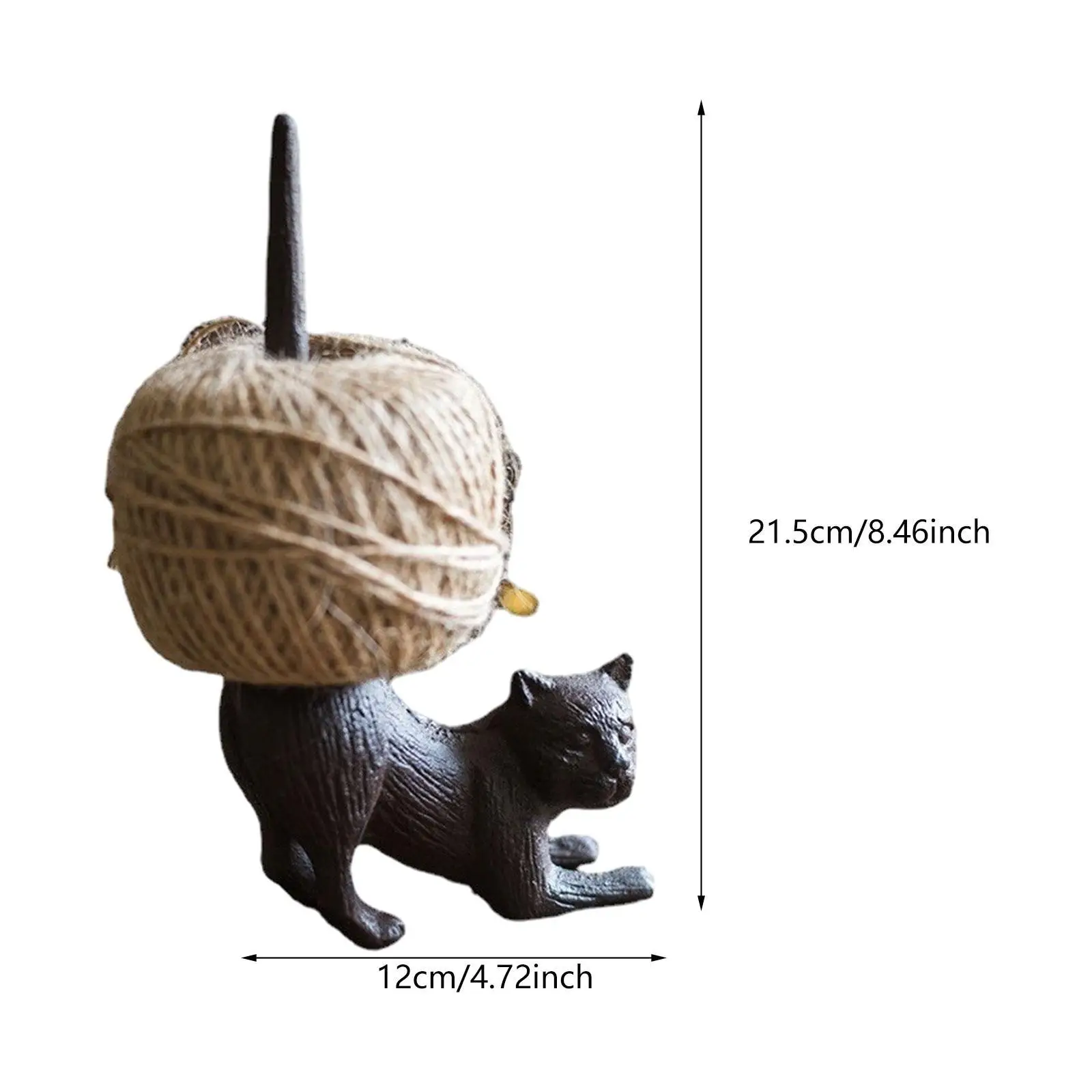 Металлическая статуя кошки шпагат шариковый диспенсер для домашнего искусства 8