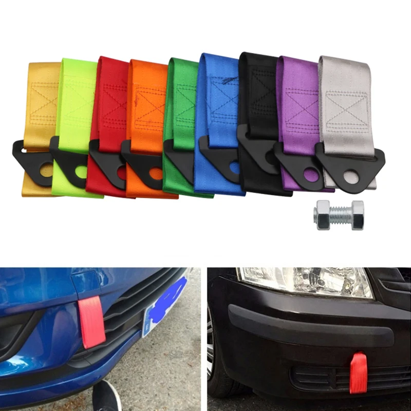 

Car Accessories Universal Car Tow Strap Towing Strap Rope High Strength Nylon Trailer Tow Ropes With Adapters