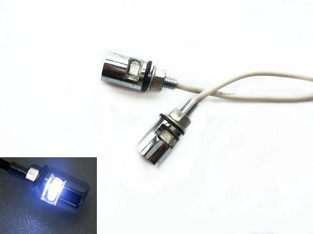 

White Universal LED License Plate Light for Harley Suzuki Honda Kawasaki Yamaha