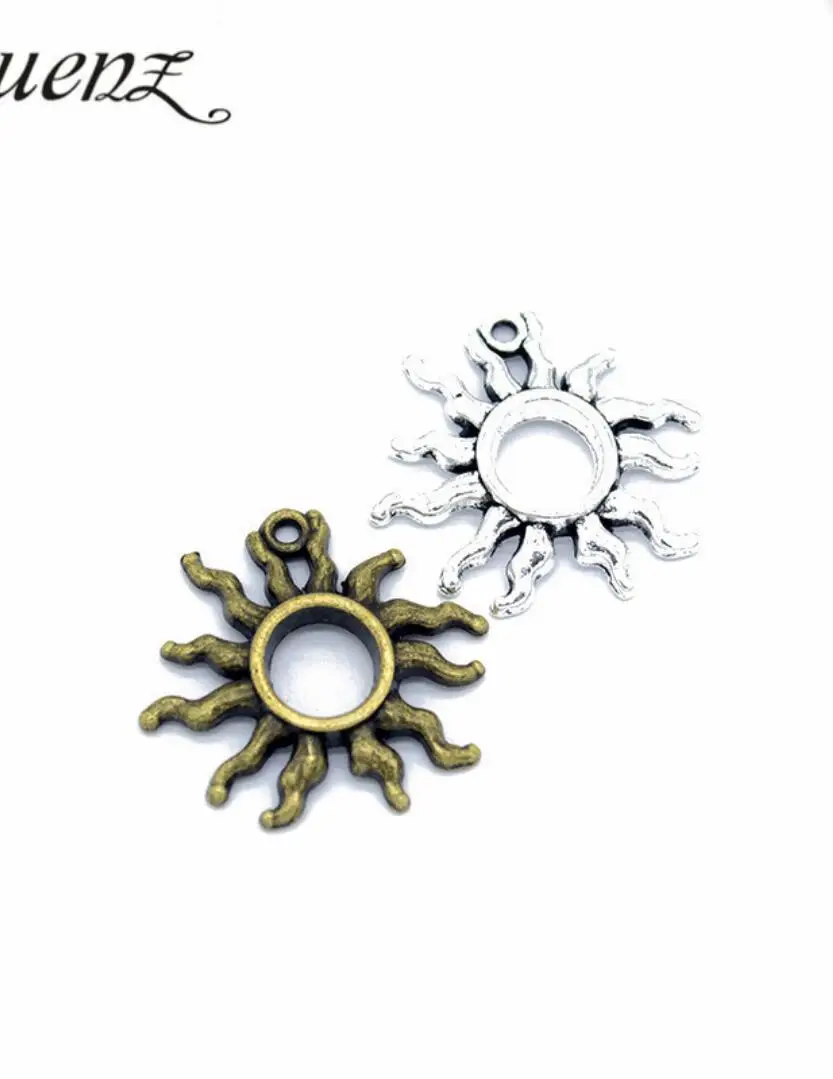 30 шт. винтажный нежный солнечный шарм для женских ювелирных изделий кулон