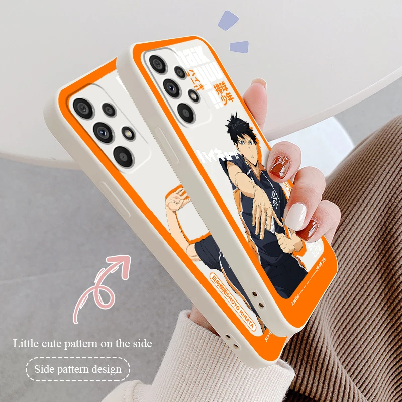

Liquid Rope Funda Anime Haikyuu Japan Cartoon Phone Case For Samsung A73 A53 A33 A52 A32 A23 A22 A71 A51 A21S A03S A50 A30 5G