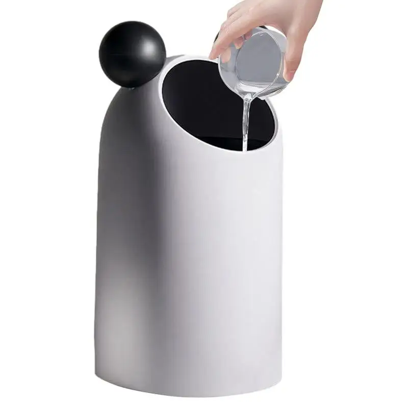 

Garbage Can Trash Can Mini Cute Double-Layer Garbage Can Perfect For Home Offices Kitchen Vanity Tabletop Bedroom Bathroom