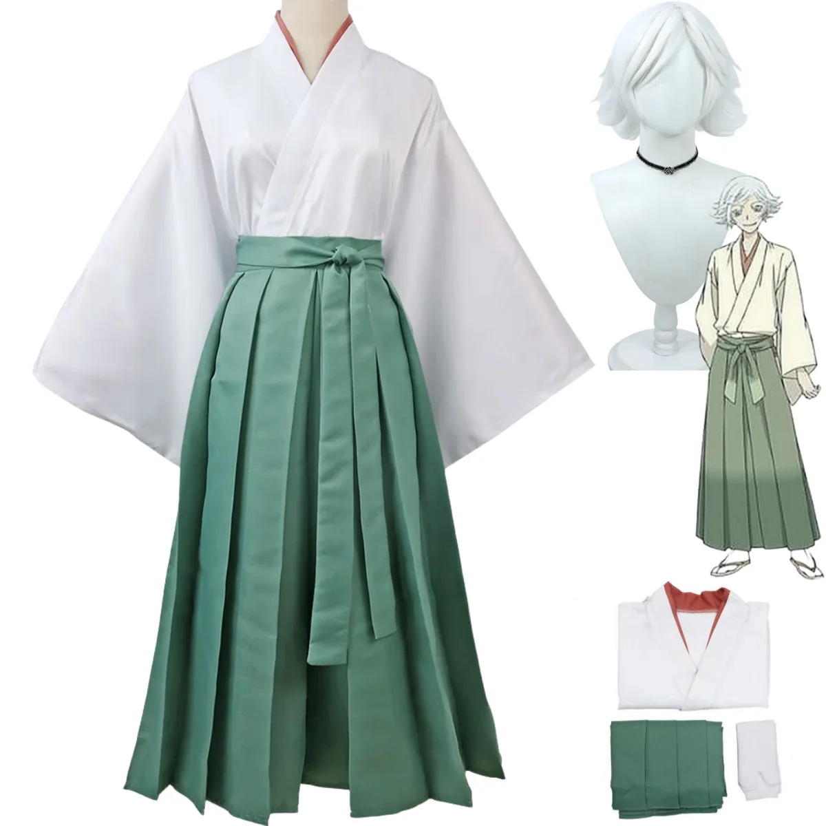 Костюм для косплея аниме Kamisama Love Mizuki парик поцелуя камизама японское белое
