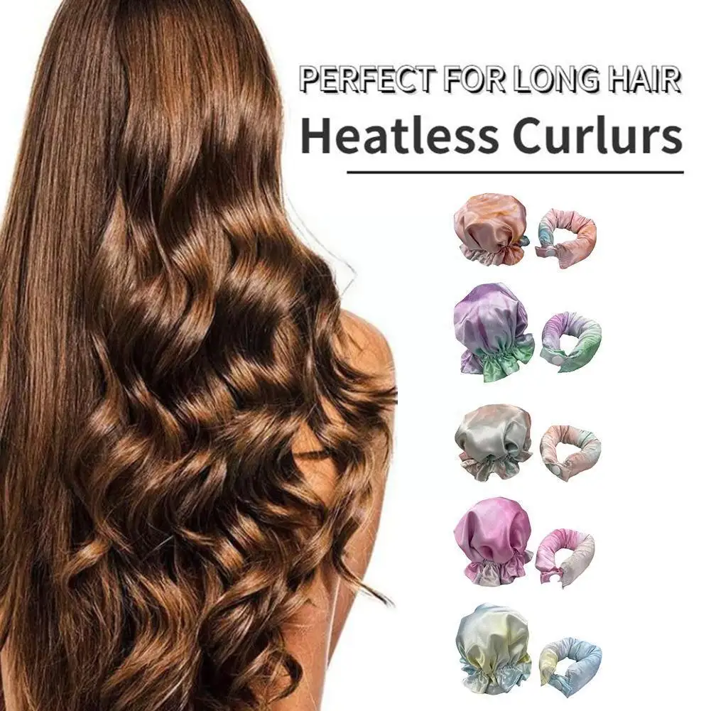 

New Bun Bons Heatless Curl Headband Buns Hot Hair Rollers Curling Rods Overnight Curlers For Long Hair Sleepy Ties Hair Cur A9C7