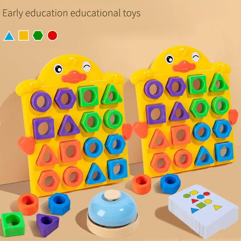 

Детский пазл Монтессори, развивающая Интерактивная 3D-головоломка «сделай сам» геометрической формы, сочетание цветов