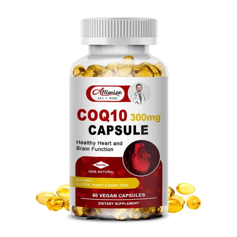 

Alliwise 300mg Organic Ultra High Absorption COQ10 Promotes Cardiovascular& Heart Provides Energy Blood Vessel Health Care