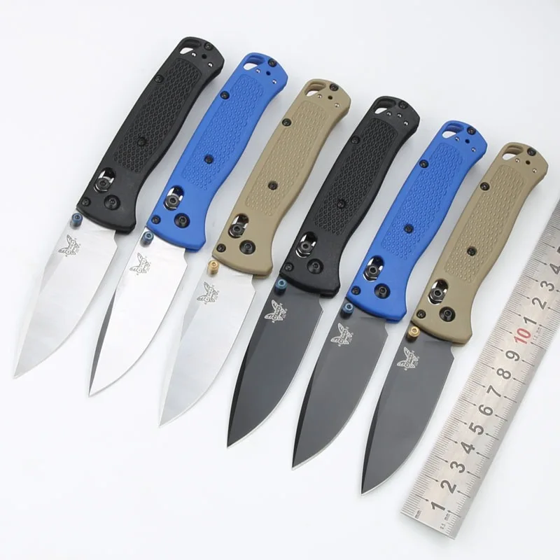 

Benchmade BM535/535S Bugout AXIS Folding Knife S30V Satin Plain Blade Polymer Handle Camping Portable Pocket Knives