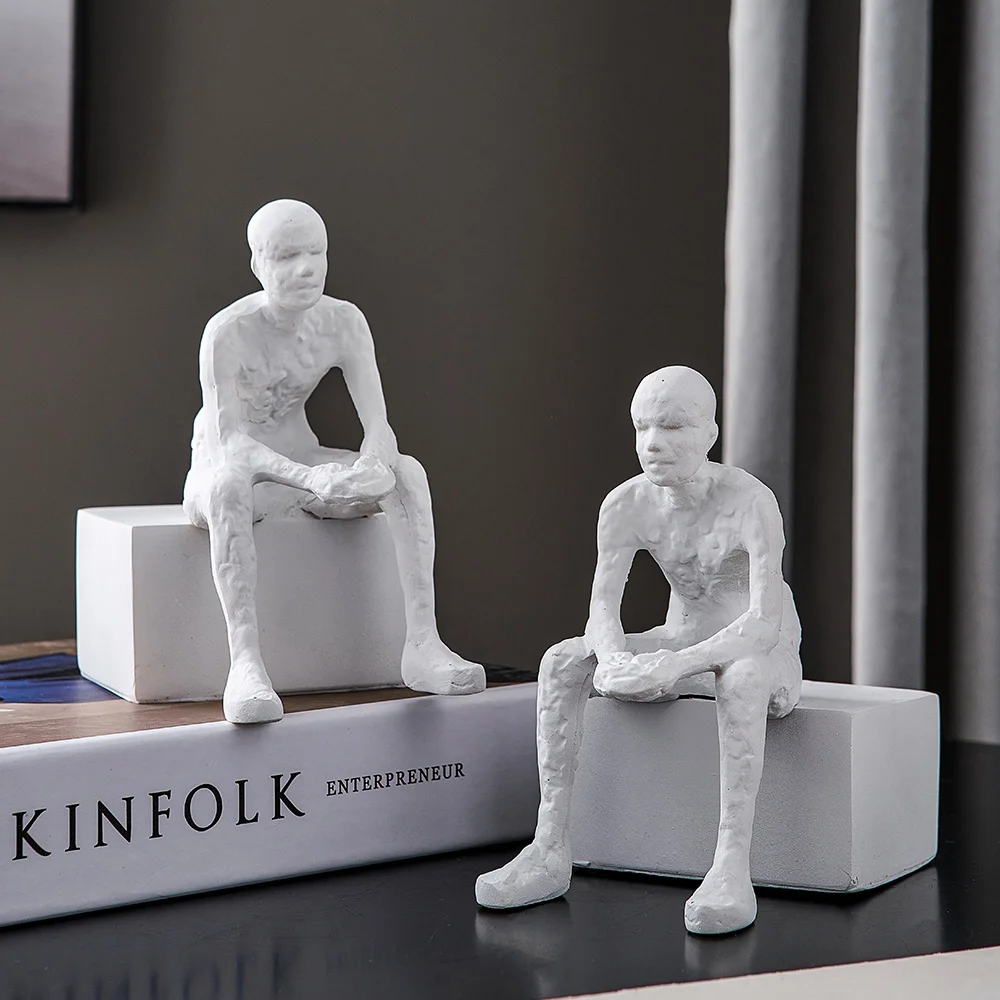 

Decoration Nordic Home Abstract Man Ornament Living Room Decoration Accessories Study Office Decoration Desk Home Decor Gift