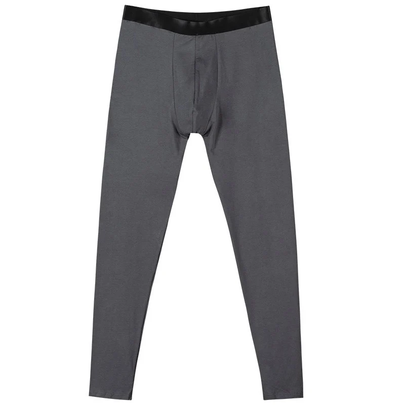 New Men's Thermal Underwear Pants Autumn Winter Modal Cotton Non-marking Stretch Breathable Tight-fitting Fall Pants Solid Color