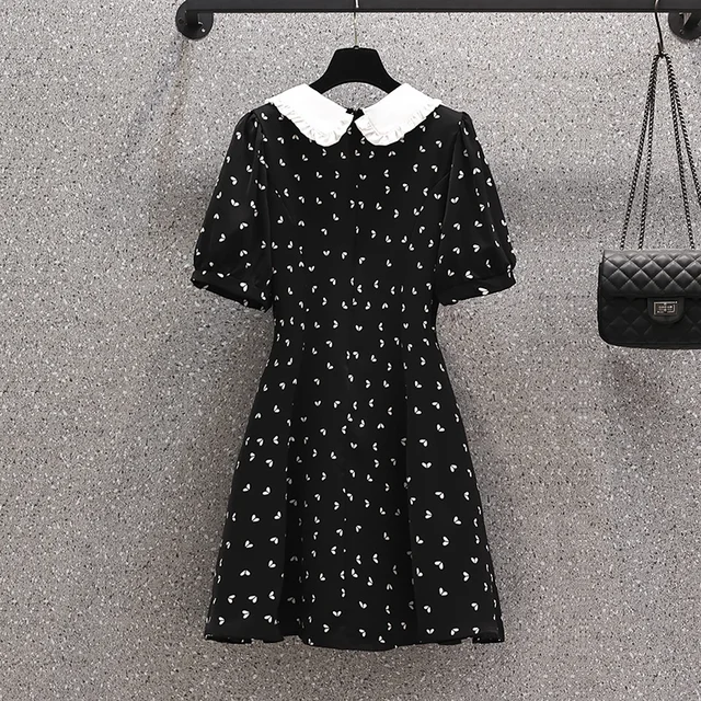 Summer Black Polka Dot Doll Collar Mini Dress Women Korean Vintage Hepburn Casaul Party Dress 2023 Elegant Bodycon Evening Dress 3 Summer Black Polka Dot Doll Collar Mini Dress Women Korean Vintage Hepburn Casaul Party Dress 2023 Elegant Bodycon Evening Dress 3