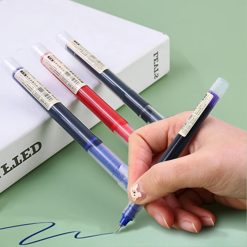 

Ручки гелевые быстросохнущие большого объема 3 шт., Офисные аксессуары для записей, нулевые школьные принадлежности