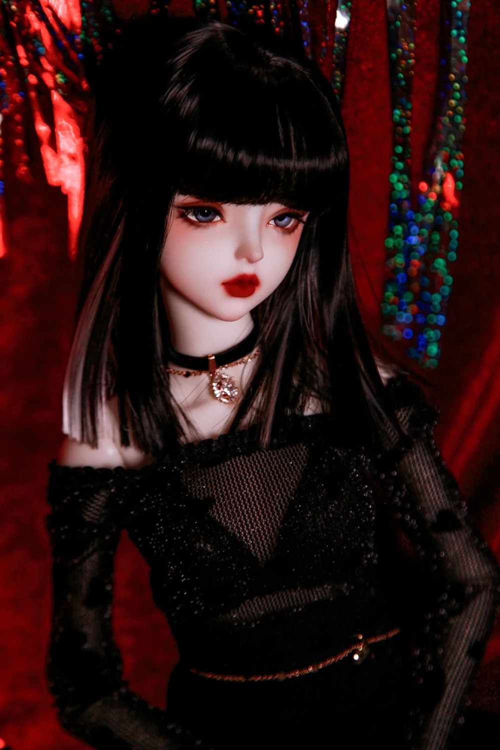 Парик для куклы подходящий шарнирных кукол 1/3 1/4 размер зиг челка средней длины