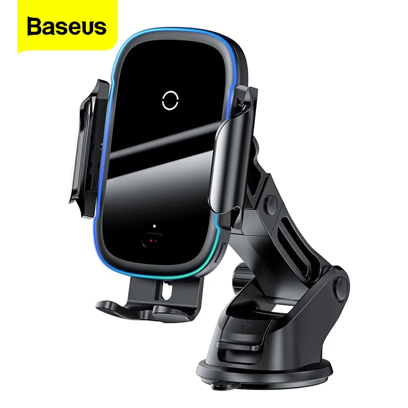 

Baseus 15W Qi Car Wireless Charger Dual Mode Intelligent Infrared Fast Wireless Charging Car Mount for phone holder for car