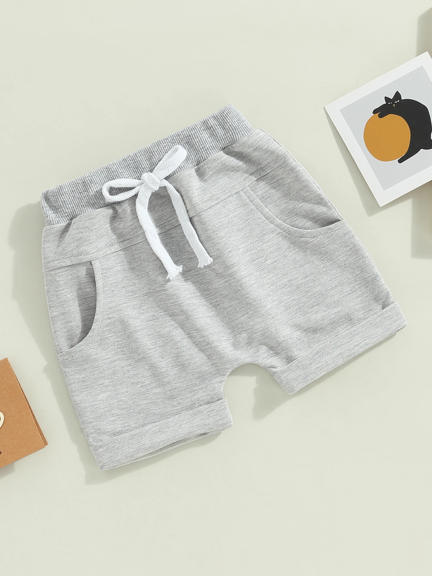 

Baby Boy Summer Shorts 3-Pack - Stylish Toddler Bottoms in Solid Colors - Soft and Sweat-Resistant Newborn Shorts with