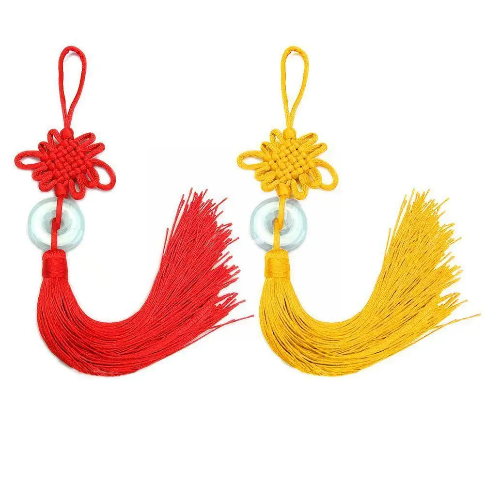 

Chinese Knot Lunar New Year Home Decorations Pendant Tassel Festival Spring Red Hanging Ears Ornaments Gift Festive C4p2