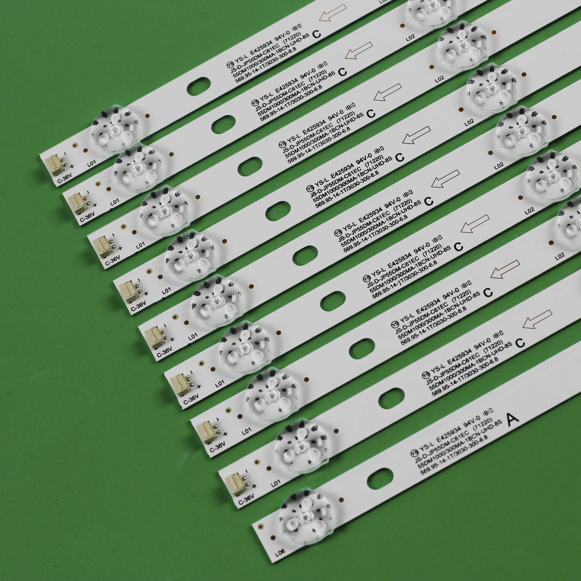 15 комплектов светодиодной ленты для подсветки JS-D-JP55DM-A62EC C61EC BBK 55LEX-8158/UTS2 AKTV AKTV5534