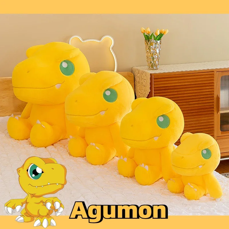 Digimon из мягкого хлопка любители аниме счастливый милый агумон спящая обнимашка