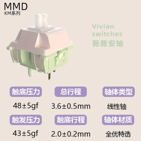 MMD VIVIAN переключатели Φ lubed 28g 35g 43g 53g для Φ RGB