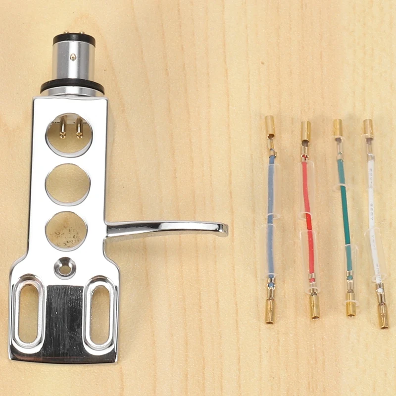 

Universal LP Disc Record Player Phono Turntable Headshell 4-Pin Aluminum Alloy With OFC Leadwires For Direct-Drive Turntable