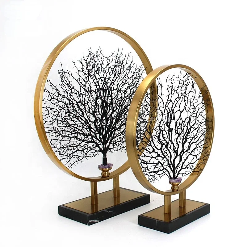 Китайский креативный коралловое морское дерево железное художественное