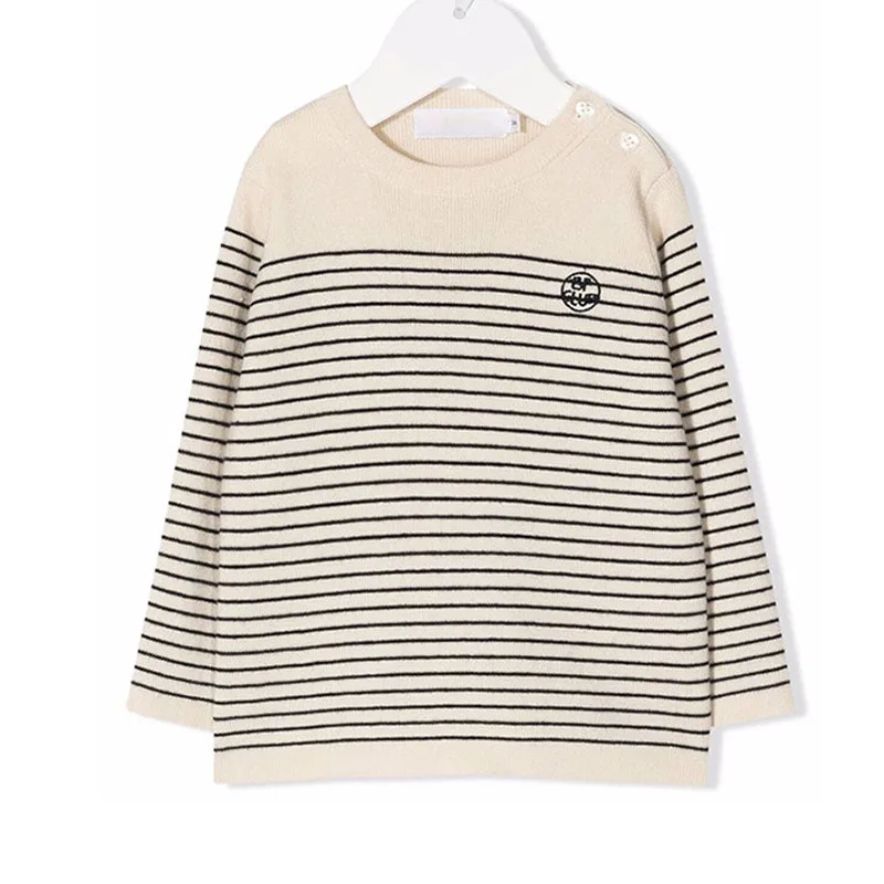 

Детский трикотажный свитер с вышивкой, осень 2023