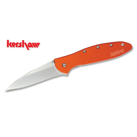 

New Kershaw 1660 Ken Onion Leek Flipper Folding Pocket Knife Orange / Green Handle Tactical Outdoor Hunting Survival EDC Tool