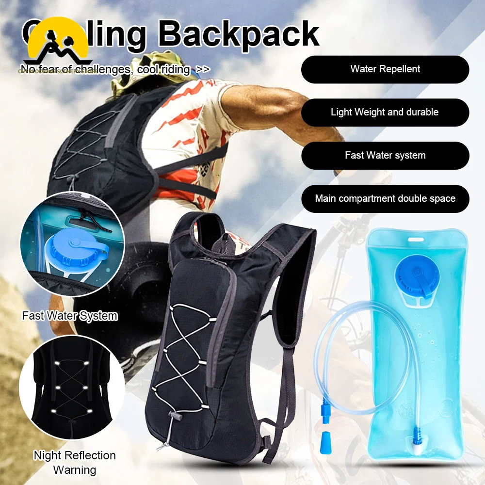 

Bicycle Bike Bags Water Bag 2L Portable Waterproof Road Cycling Bag Outdoor Sport Climbing Pouch Hydration Backpack