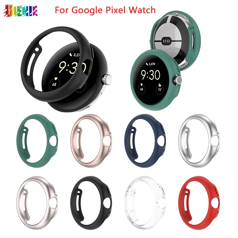 

UIENIE Half Wrapped PC Hollow Protective Shell For Google Pixel Watch Smartwatch Protector Case Bumper Cover Watch Accessories